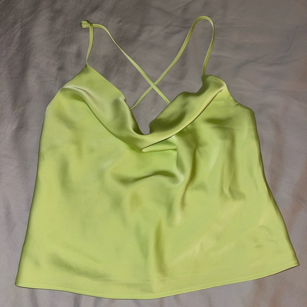 Satin cow neck cami